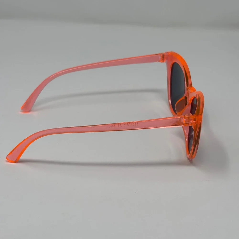 Cat Eye‎ Sunglasses Girls One Size Orange Neon Retro Summer Beach